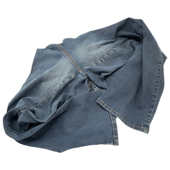 Chicos Jeans 2.5 Short (14) 36x28 Mid Wash/Rise Straight Stretch Denim Staple - Picture 4 of 13